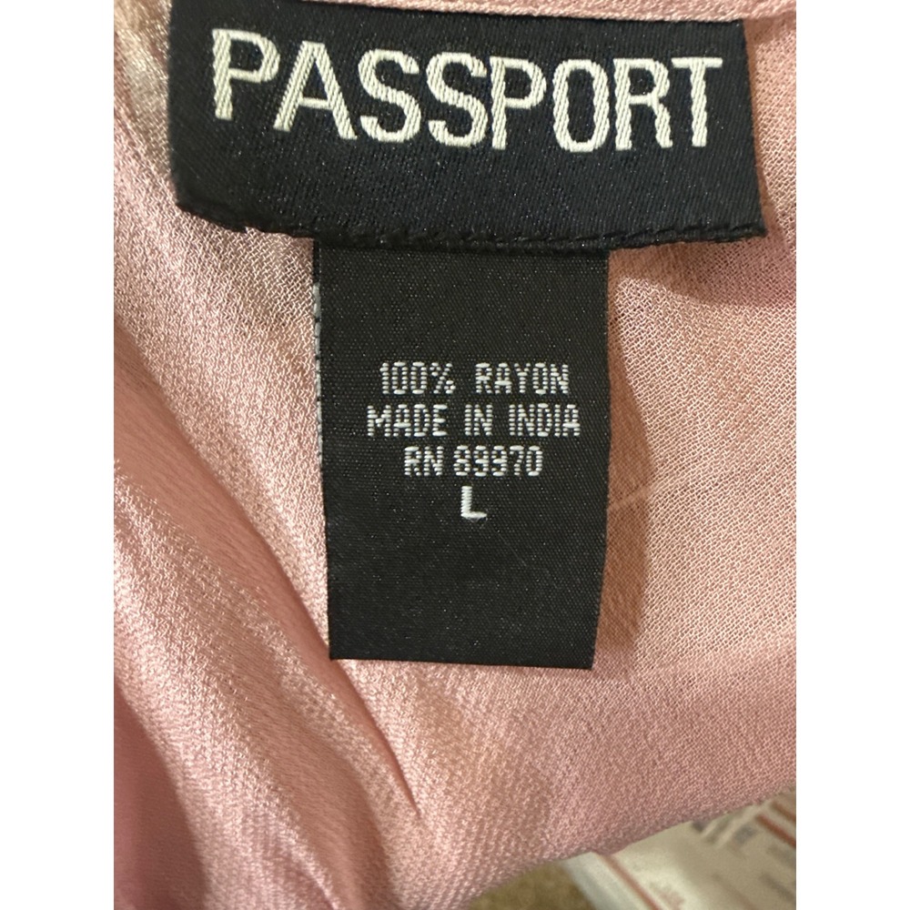 Passport Y2K Pink Sheer Asymmetrical Top‎ - Picture 5 of 5